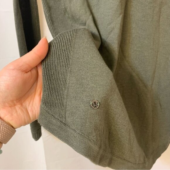 Lululemon Sunshine Coast Long Sleeve Fatigue Green Size 4/6 - Picture 7 of 9